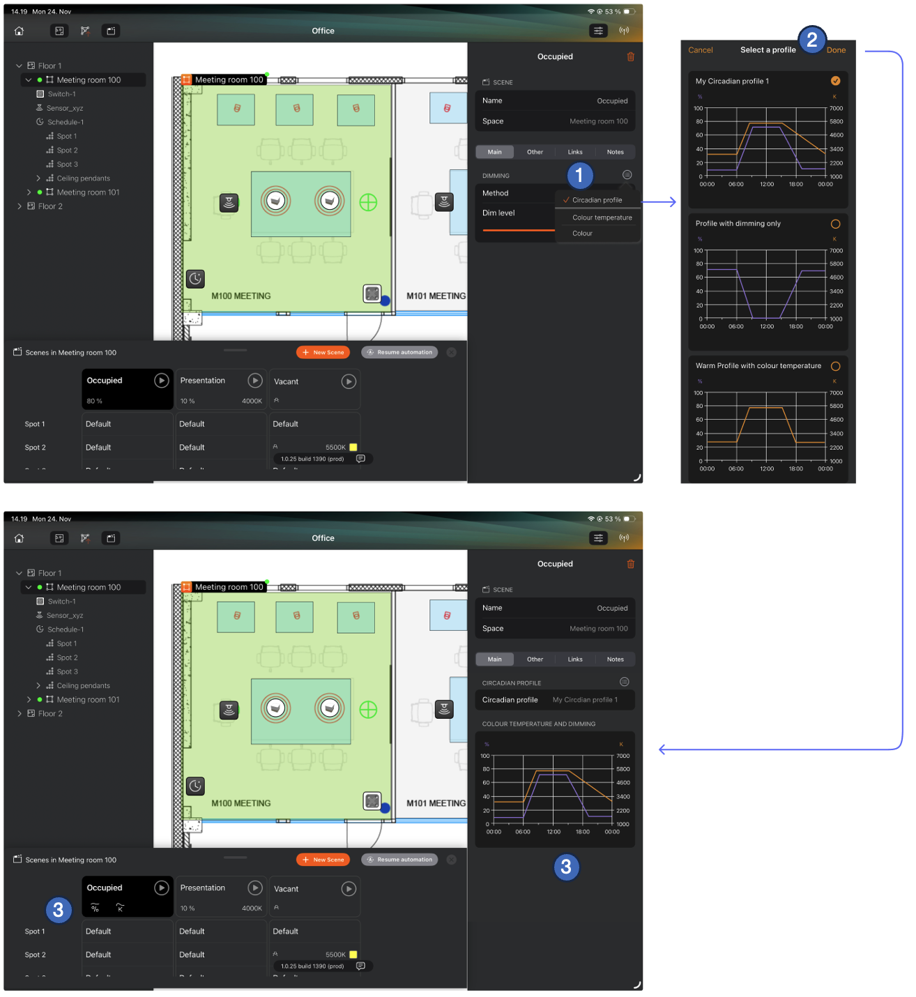 Circadian profile on iOS