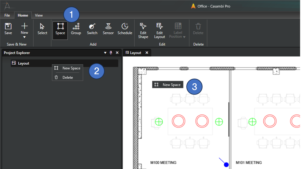 Creating a space with steps